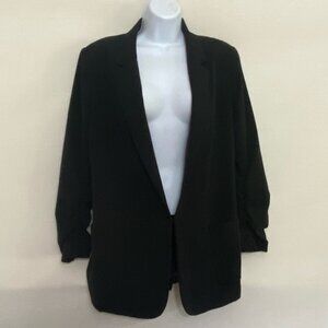 CC-50 Tahari Black Long Sleeve Lined Blazer‎ Suit Jacket Size L